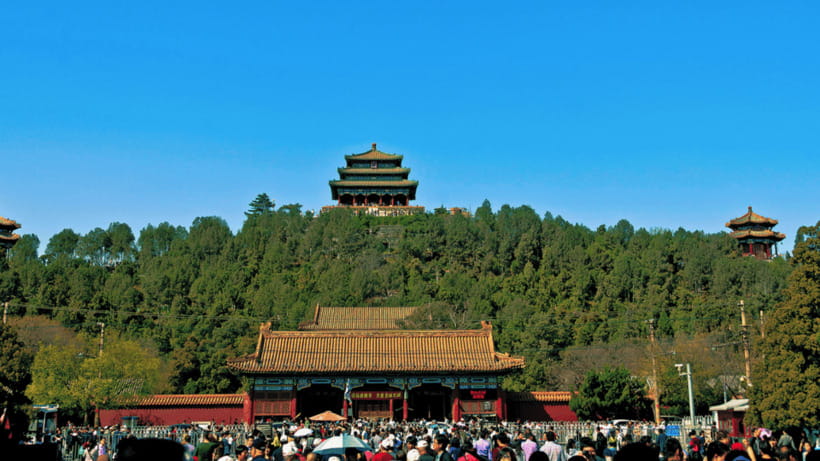 Beijing: JingShan park (palace museum garden) entry ticket - Imperial garden walks: rare flowers, trees, and a slower rhythm