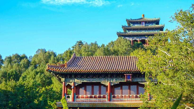 Beijing：Jingshan Park (Palace Museum Garden) Ticket - Timing: early morning calm vs. sunset crowds and the evening show