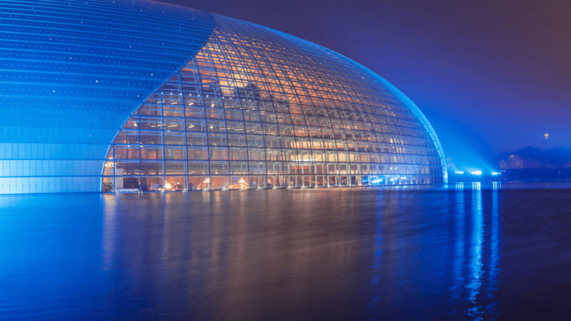 Beijing: Natinonal Center For The Peformance Arts Ticket - Evening Lights and the Risk of a Quiet Night