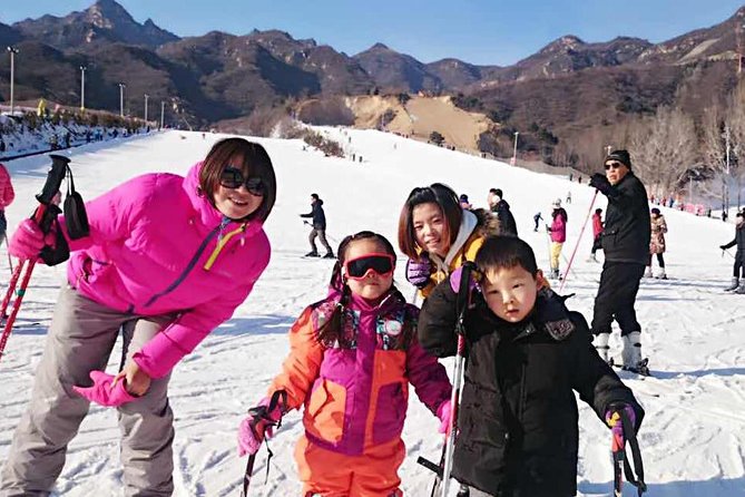 Beijing Private Tour to Huaibei Ski Resort and Mutianyu Great Wall with Lunch - Mutianyu Great Wall in winter, with real photo time