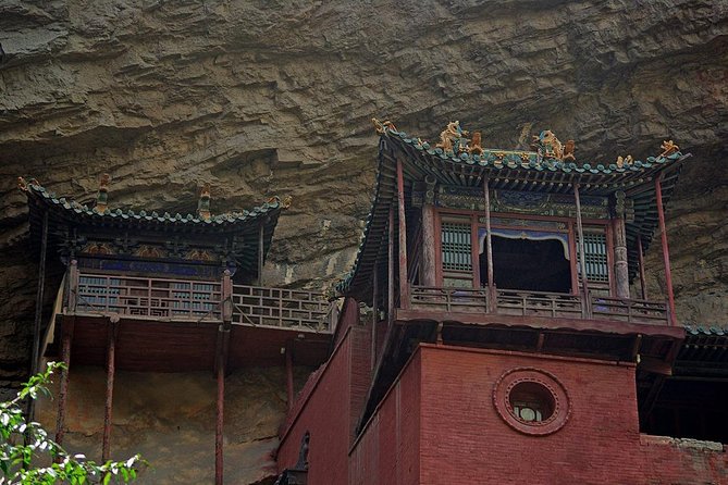 Datong Yungang Grottoes and Hanging Monastery 1-day from Beijing by Train - Hanging Monastery (Xuankong si): cliffside engineering plus three traditions