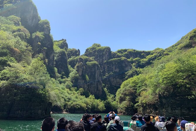 Private Day Tour to Longqing Gorge with Boat Ride and Cable Car from Beijing - River cruise on the Baili River, where the views stay calm