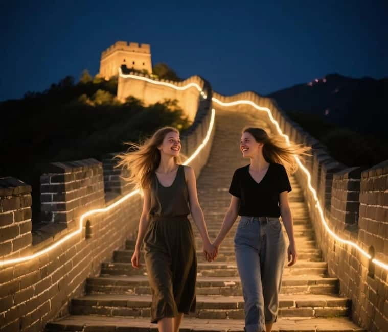 Sunset Glow at Mutianyu Great Wall Night Bus Tour+Ticket - How the night transport works, coach or private (your choice)
