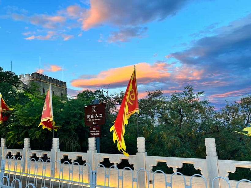 Sunset Glow at Mutianyu Great Wall Night Bus Tour+Ticket - Walking the illuminated Mutianyu Great Wall under the stars